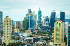 Panama City Panama view of skyline with screw in background – Best Places In The World To Retire – International Living